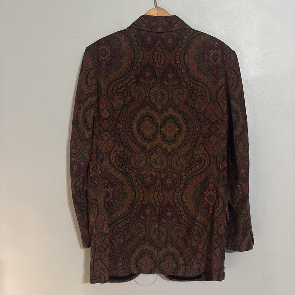 Robert Graham Men's Paisley Corduroy Silk Blazer Sport Coat Jacket Skull‎ Rare - Picture 3 of 16